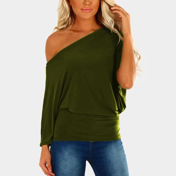 maternity & tees casual summer one shoulder off tshirt women green color loose t shirt slash neck short sleeve batwing t-shirt tee blus, White
maternity & tees casual summer one shoulder off tshirt women green color loose t shirt slash neck short sleeve batwing t-shirt tee blus, White