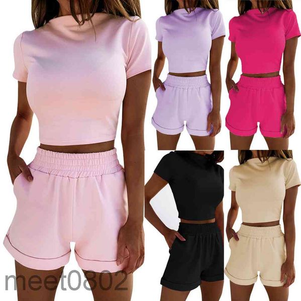 women tracksuits 2021 summer designer fashion women's sports leisure two piece sets solid color short sleeve high waist open navel shor, Gray
women tracksuits 2021 summer designer fashion women's sports leisure two piece sets solid color short sleeve high waist open navel shor, Gray