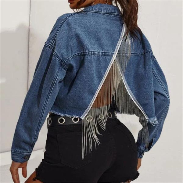 women's jackets 2021 fall long sleeve denim jacket coat for women fashion tassel short jeans street hipster clothing xs- drop ship, Black;brown
women's jackets 2021 fall long sleeve denim jacket coat for women fashion tassel short jeans street hipster clothing xs- drop ship, Black;brown