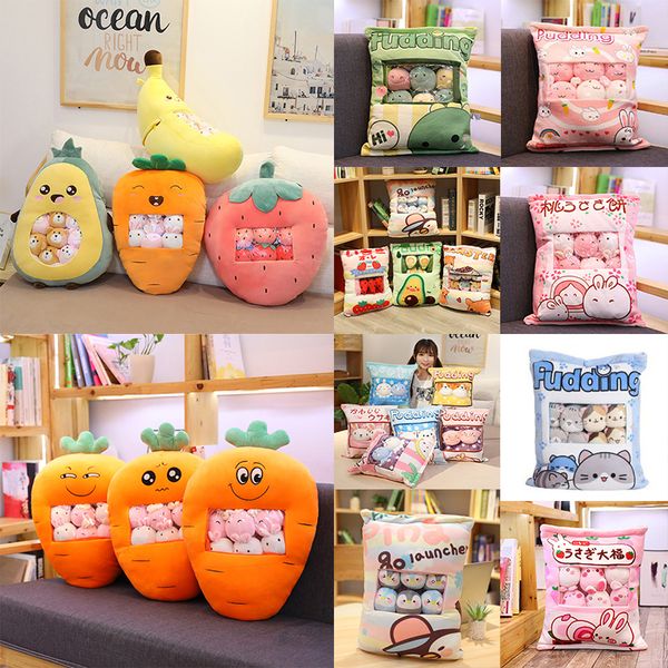 a plushie bag pudding toys mini animals balls doll sakura bunny pig hamster penguin fruits strawberry banana candy bag for nap
a plushie bag pudding toys mini animals balls doll sakura bunny pig hamster penguin fruits strawberry banana candy bag for nap