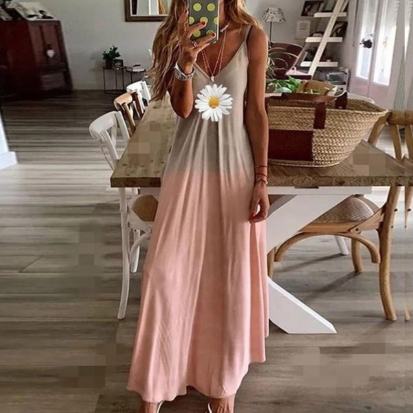 casual dresses gradient color daisy print long dress womens summer spaghetti strap beach maxi boho sundress ladies loose vestidos, Black;gray
casual dresses gradient color daisy print long dress womens summer spaghetti strap beach maxi boho sundress ladies loose vestidos, Black;gray
