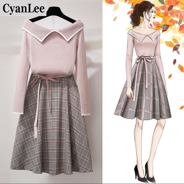 women's tracksuits cyanlee v-neck sweater 2 piece set women winter 2021 clothes outfits casual pcs girl sets plaid a-line skirt, Gray
women's tracksuits cyanlee v-neck sweater 2 piece set women winter 2021 clothes outfits casual pcs girl sets plaid a-line skirt, Gray