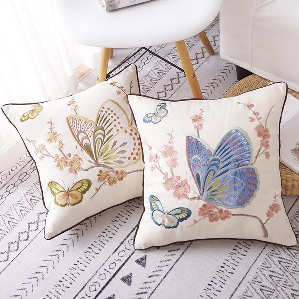 cushion/decorative pillow butterfly bird embroidery cushion cover home decoration cotton canvas flowers 45x45cm sofa pillowcase
cushion/decorative pillow butterfly bird embroidery cushion cover home decoration cotton canvas flowers 45x45cm sofa pillowcase
