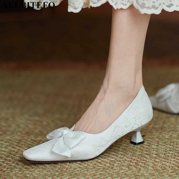 allbitefo sweet bowtie silk square toe brand high heels office ladies shoes thin heels wedding women shoes autumn women heels 210611, Black
allbitefo sweet bowtie silk square toe brand high heels office ladies shoes thin heels wedding women shoes autumn women heels 210611, Black