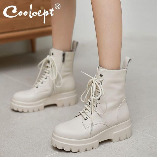 boots coolcept size 34-42 real leather women ankle sport round toe side zipper shoes cross strap warm daily footwear, Black
boots coolcept size 34-42 real leather women ankle sport round toe side zipper shoes cross strap warm daily footwear, Black