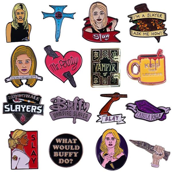 pins, brooches 16 styles buffy the vampire slayer series brooch mr. pointy stake crystal spell librarian mug pin tv show fans great collecti, Gray
pins, brooches 16 styles buffy the vampire slayer series brooch mr. pointy stake crystal spell librarian mug pin tv show fans great collecti, Gray