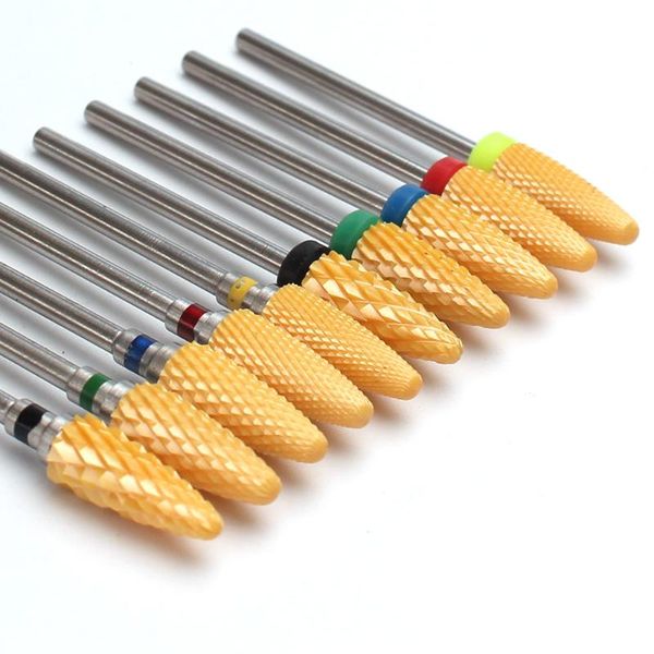nail art equipment 1pc yellow ceramic drill bit milling cutter burr polishing accessories electric manicure file grinding tool, Silver
nail art equipment 1pc yellow ceramic drill bit milling cutter burr polishing accessories electric manicure file grinding tool, Silver