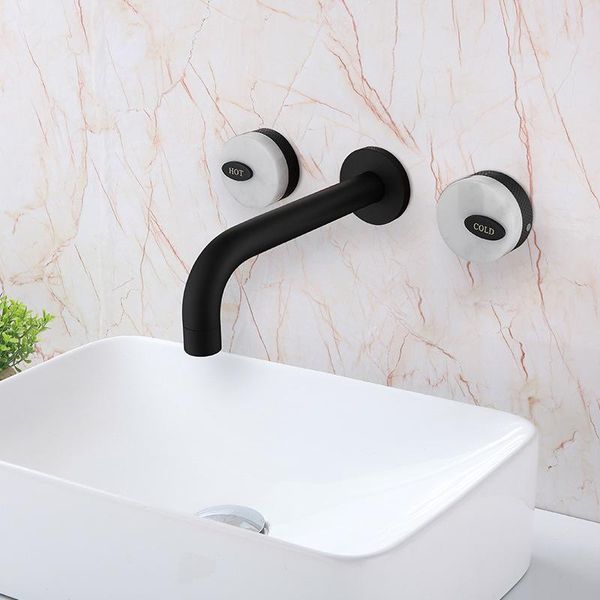 luxury brass bathroom sink faucet black white basin mixer 2 handle 3 hole wall mounted tap,faucets
luxury brass bathroom sink faucet black white basin mixer 2 handle 3 hole wall mounted tap,faucets