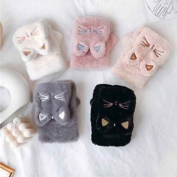 five fingers gloves women winter lovely keep warm soft cat fur knit mittens flip over thickening plush thick cute touch screen all glove, Blue;gray
five fingers gloves women winter lovely keep warm soft cat fur knit mittens flip over thickening plush thick cute touch screen all glove, Blue;gray