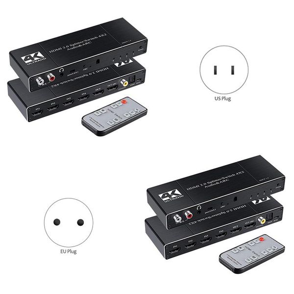 sound cards 4k 2.0 switch remote 4x2 switcher audio extractor with arc and ir for ps4 hdtv
sound cards 4k 2.0 switch remote 4x2 switcher audio extractor with arc and ir for ps4 hdtv