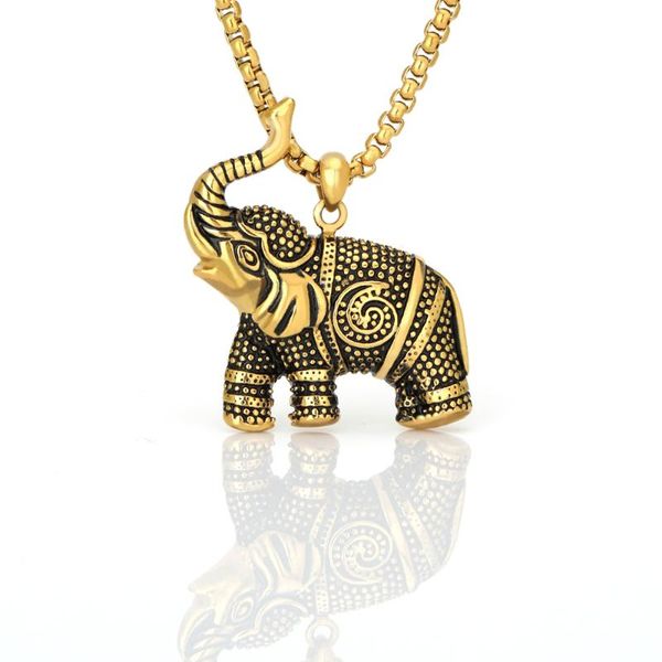 elephant pendant necklace stainless steel lucky animal gold chain necklaces pendants jewelry accessories gifts for men women, Silver
elephant pendant necklace stainless steel lucky animal gold chain necklaces pendants jewelry accessories gifts for men women, Silver