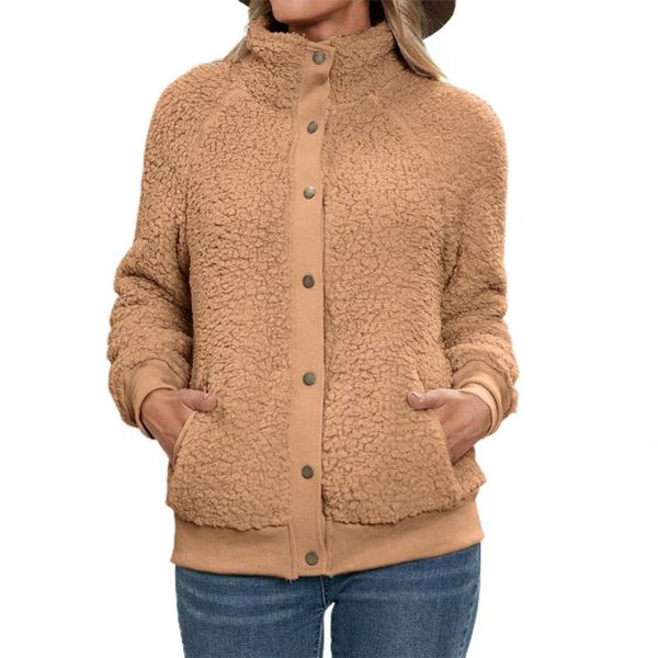 women's jackets single breasted women solid color double-sided plush cardigan jacket for dating, Black;brown
women's jackets single breasted women solid color double-sided plush cardigan jacket for dating, Black;brown