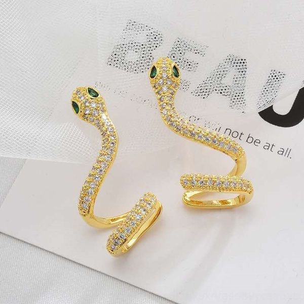 lvm fashion super flash stud zircon snake earrings and earringsfemale personality fashion temperament earbone clip creative design fee, Golden;silver
lvm fashion super flash stud zircon snake earrings and earringsfemale personality fashion temperament earbone clip creative design fee, Golden;silver