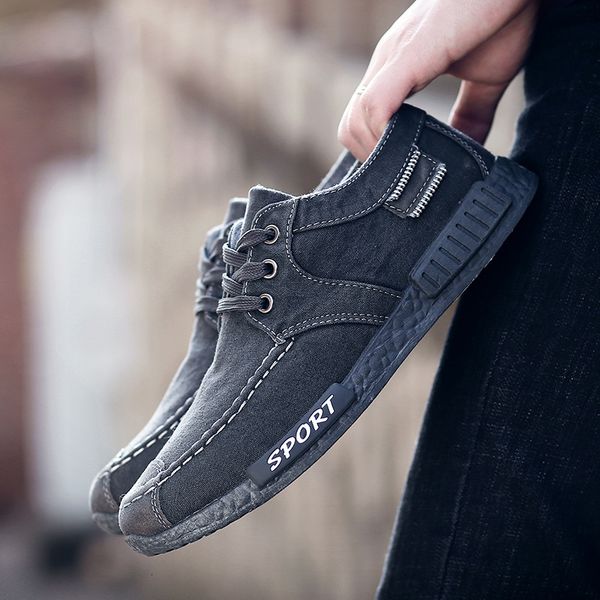 shoe canvas denie breathable men's non-slip male casual shoes chaussure homme zapatos h08d, Black
shoe canvas denie breathable men's non-slip male casual shoes chaussure homme zapatos h08d, Black