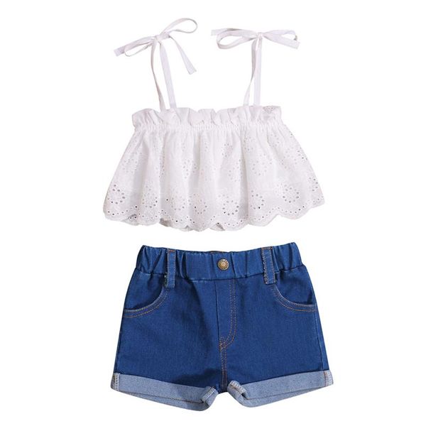 clothing sets pudcoco 0-6y 2pcs summer lace ruched sleeveless white short vest +denim jeans shorts pants trousers baby girls outfit
clothing sets pudcoco 0-6y 2pcs summer lace ruched sleeveless white short vest +denim jeans shorts pants trousers baby girls outfit