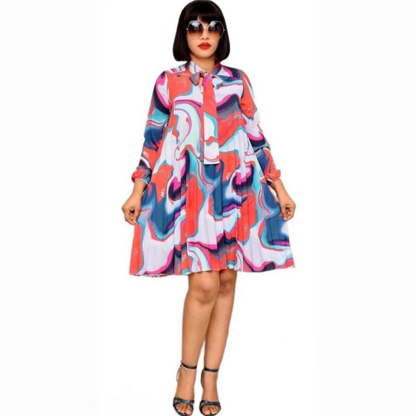 african dresses women 2021 spring autumn dress big plus size geometric printed elegant office ladies tunic pleated midi casual, Black;gray
african dresses women 2021 spring autumn dress big plus size geometric printed elegant office ladies tunic pleated midi casual, Black;gray