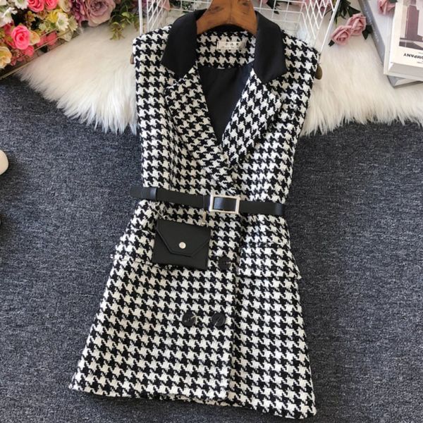 spring arrivals houndstooth woolen vest women v-neck samll fragrance double breasted waistcoat ml608 210525, Black;white
spring arrivals houndstooth woolen vest women v-neck samll fragrance double breasted waistcoat ml608 210525, Black;white