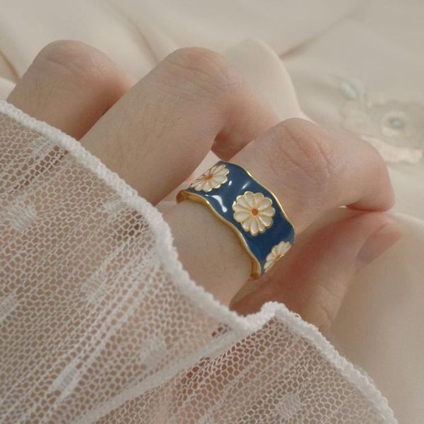 wedding rings fashion korean style flower wreath for women punk trendy vintage plum blossom ring small enamel couple, Slivery;golden
wedding rings fashion korean style flower wreath for women punk trendy vintage plum blossom ring small enamel couple, Slivery;golden
