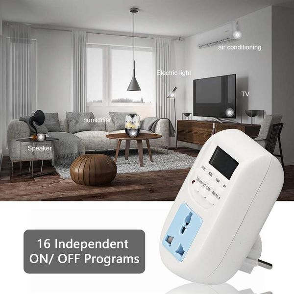 kkmoon plug-in digital timer switch weekly programmable electrical outlet 16 independent on/ off programs for lights fans timers
kkmoon plug-in digital timer switch weekly programmable electrical outlet 16 independent on/ off programs for lights fans timers