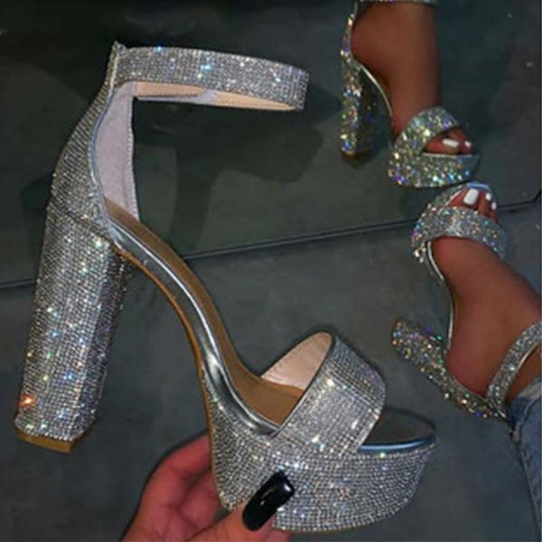 ladies summer high heels evening sandals party shining women fashion wedding crystal shoes woman, Black
ladies summer high heels evening sandals party shining women fashion wedding crystal shoes woman, Black
