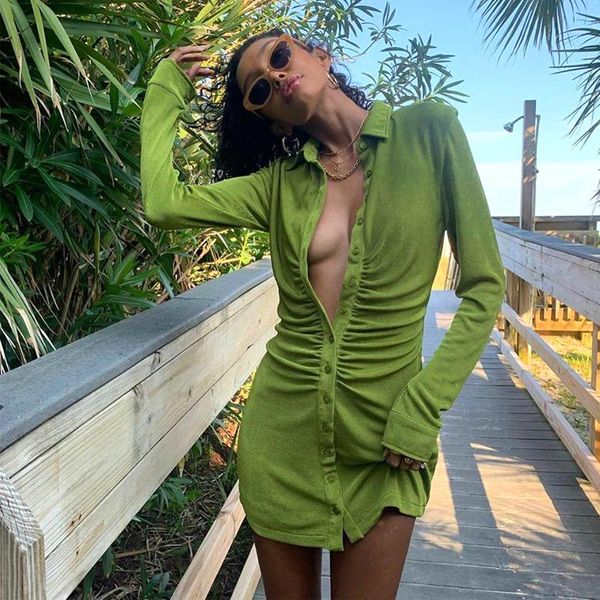 casual dresses women chic shirt dress fashion pleated button-up draped midi vintage long sleeve female blouse mini party vestidos, Black;gray
casual dresses women chic shirt dress fashion pleated button-up draped midi vintage long sleeve female blouse mini party vestidos, Black;gray