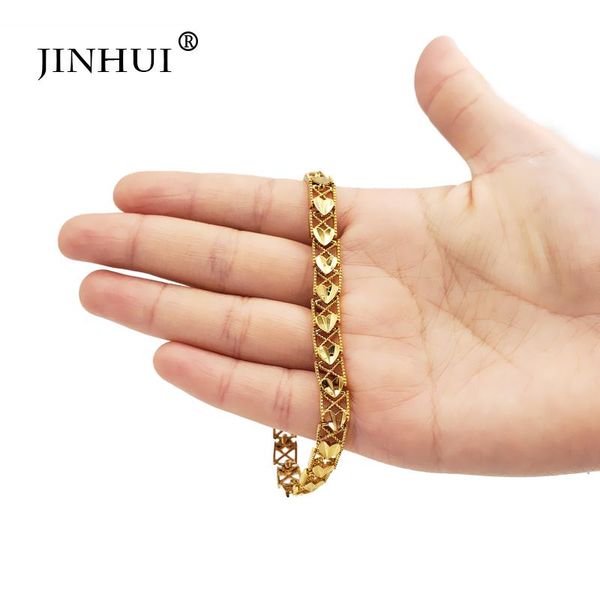 jin hui fashion ethiopia gold color length 21cm bracelet women party ornament luxury wedding gifts friends dubai bangle jewelry link, chain, Black
jin hui fashion ethiopia gold color length 21cm bracelet women party ornament luxury wedding gifts friends dubai bangle jewelry link, chain, Black