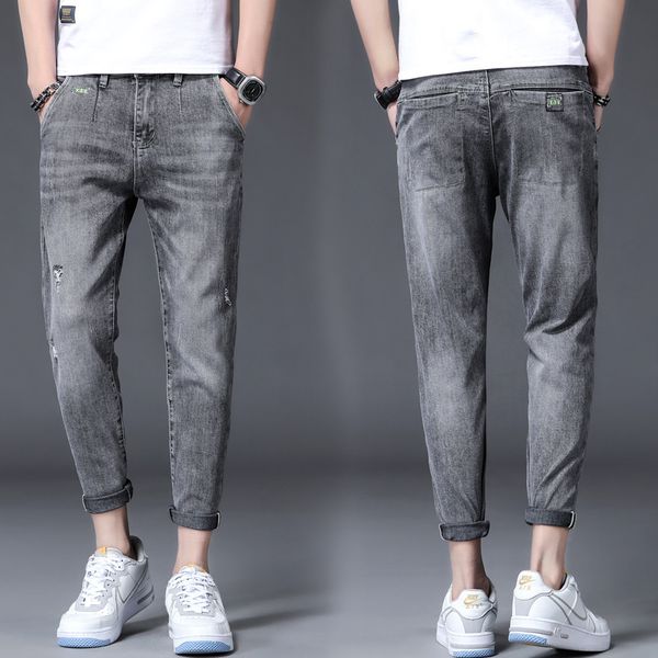 jeans 2021 spring and summer trend versatile small foot slim stretch casual men's pants, Blue
jeans 2021 spring and summer trend versatile small foot slim stretch casual men's pants, Blue