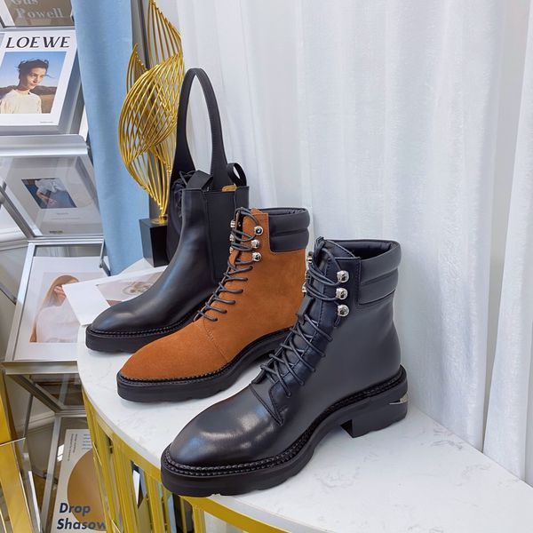 shoes women winter new genuine leather mid-calf platform boots lace-up metal decoration designer shoes med heels botas femininas, Black
shoes women winter new genuine leather mid-calf platform boots lace-up metal decoration designer shoes med heels botas femininas, Black