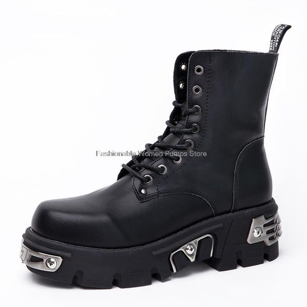 boots black punk style platform women ankle lace up thick bottom autumn motorcycle ladies chunky shoes metal decor
boots black punk style platform women ankle lace up thick bottom autumn motorcycle ladies chunky shoes metal decor