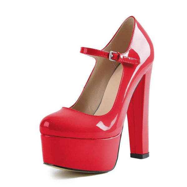dress shoes women pumps ankle buckle straps super high heels platform block wedding party round head large size 35-45, Black
dress shoes women pumps ankle buckle straps super high heels platform block wedding party round head large size 35-45, Black