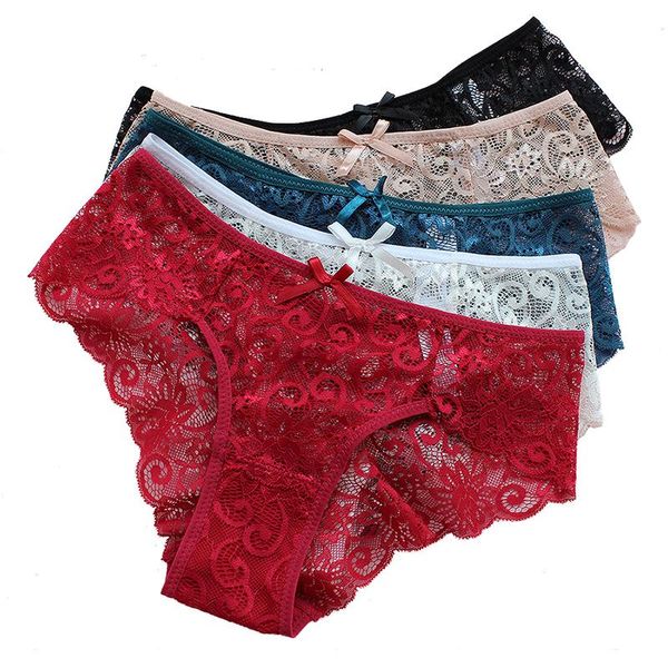 women's panties plus size women briefs lace hollow out underwear ladies female intimates lingerie, Black;pink
women's panties plus size women briefs lace hollow out underwear ladies female intimates lingerie, Black;pink