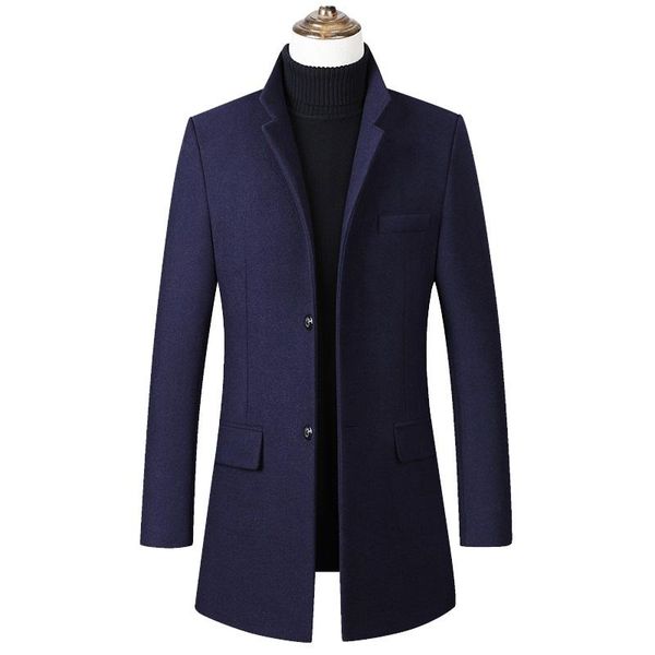 men's wool & blends autumn winter jacket men casual slim fit long woolen coat overcoat casaco masculino windbreaker male trench pea, Black
men's wool & blends autumn winter jacket men casual slim fit long woolen coat overcoat casaco masculino windbreaker male trench pea, Black