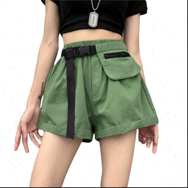 summer women shorts elastic waist vintage cargo with belt and pocket fashion wide leg solid color loose casual, White;black
summer women shorts elastic waist vintage cargo with belt and pocket fashion wide leg solid color loose casual, White;black
