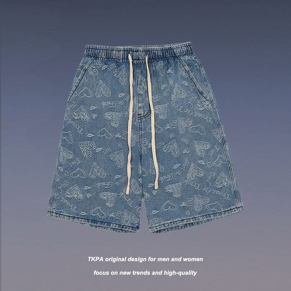 tkpa2021 new fashion brand street hip hop manyin cashew flower denim shorts men's bf style loose capri pants, Black
tkpa2021 new fashion brand street hip hop manyin cashew flower denim shorts men's bf style loose capri pants, Black