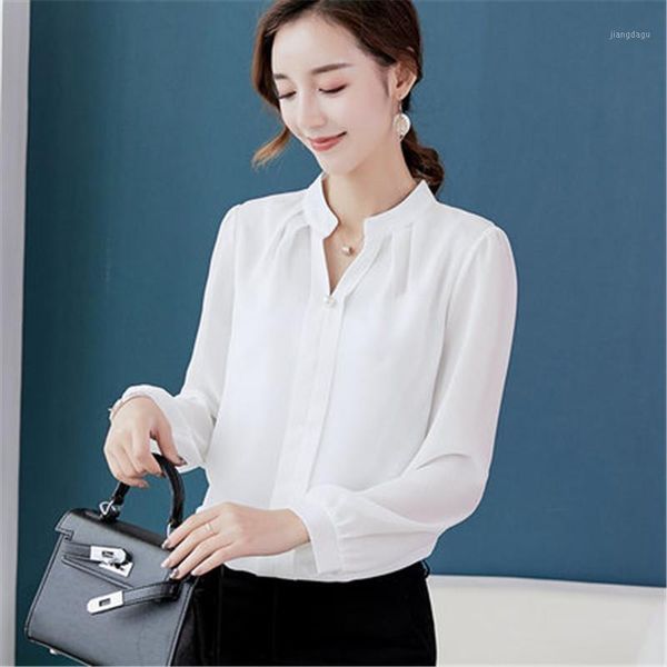 women white chiffon blouse long sleeve elegant ladies spring 2021 shirts korean button streetwear slim pullover 1420 women's blouses
women white chiffon blouse long sleeve elegant ladies spring 2021 shirts korean button streetwear slim pullover 1420 women's blouses