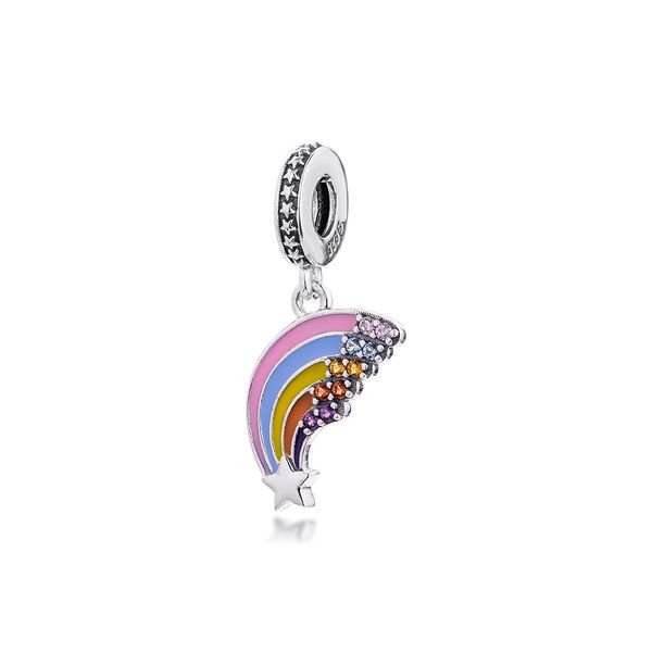 sterling silver jewelry colourful rainbow dangle charm fits beaded snake chain bracelets woman diy beads for make up wholesale, Black
sterling silver jewelry colourful rainbow dangle charm fits beaded snake chain bracelets woman diy beads for make up wholesale, Black