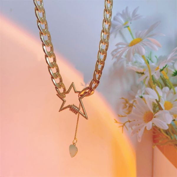 design jewelry wind personality star love tassel necklace net red design sense of light luxury daily versatile clavicle chain tide, Black
design jewelry wind personality star love tassel necklace net red design sense of light luxury daily versatile clavicle chain tide, Black