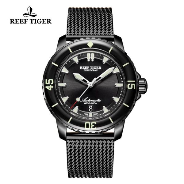 wristwatches reef tiger/rt vintage luminous sport watches mens black stainless steel strap automatic dive with date rga3035, Slivery;brown
wristwatches reef tiger/rt vintage luminous sport watches mens black stainless steel strap automatic dive with date rga3035, Slivery;brown