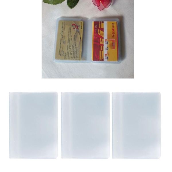 card holders plastic pvc clear pouch name id holder case organizer keeper pocket, Brown;gray
card holders plastic pvc clear pouch name id holder case organizer keeper pocket, Brown;gray