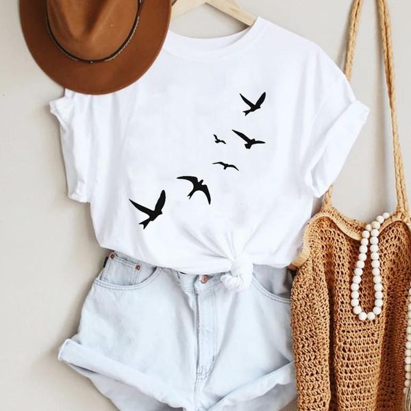 women's t-shirt women cartoon bird lovely cute trend 90s style fashion summer lady print tee graphic t female tshirts clothes, White
women's t-shirt women cartoon bird lovely cute trend 90s style fashion summer lady print tee graphic t female tshirts clothes, White