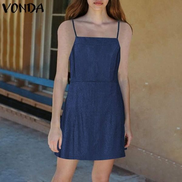 casual dresses s-5xl solid dress women's square neck sundress 2021 vonda stylish summer sleeveless denim mini vestido female robe, Black;gray
casual dresses s-5xl solid dress women's square neck sundress 2021 vonda stylish summer sleeveless denim mini vestido female robe, Black;gray