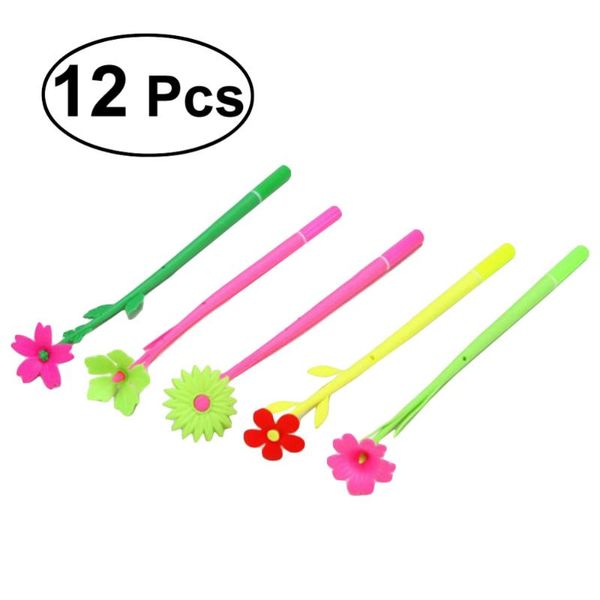 12pcs creative design flower style silicone pens with black ink pen children gift office school supplies (random st ballpoint, Blue;orange
12pcs creative design flower style silicone pens with black ink pen children gift office school supplies (random st ballpoint, Blue;orange