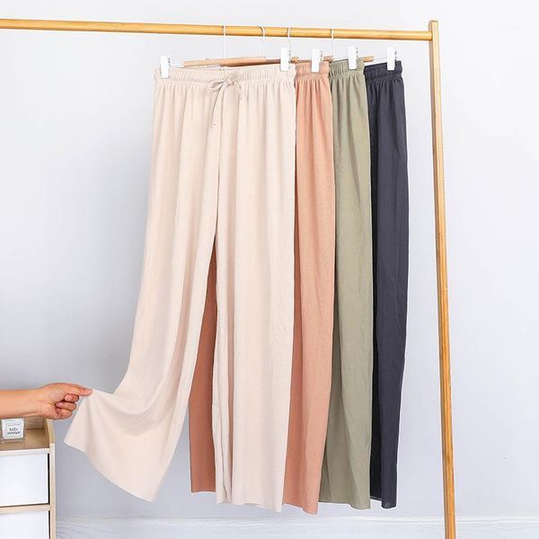women's pants & capris ice silk wide-leg summer high-waist drape loose and thin straight black mopping casual, Black;white
women's pants & capris ice silk wide-leg summer high-waist drape loose and thin straight black mopping casual, Black;white