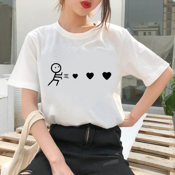 fashion heart line graphic womens t shirt funny o neck vintage vogue ullzang mujer female, White
fashion heart line graphic womens t shirt funny o neck vintage vogue ullzang mujer female, White