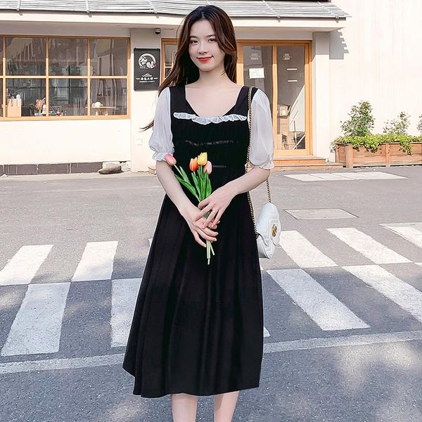 maternity dresses 778# dress summer short sleeves french patchwork korean style loose a line pregnant women plus size mom, White
maternity dresses 778# dress summer short sleeves french patchwork korean style loose a line pregnant women plus size mom, White
