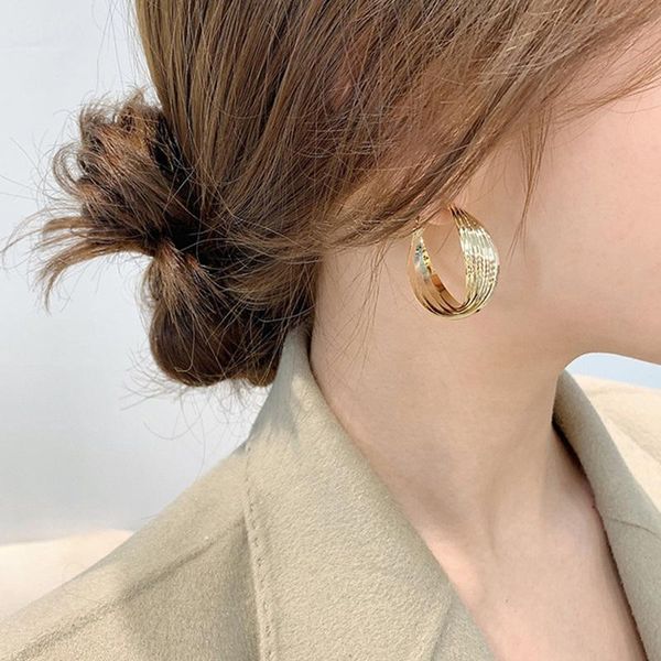 hoop & huggie golden big earrings korean geometry metal gold for women female retro drop 2021 trend fashion jewelry, Golden;silver
hoop & huggie golden big earrings korean geometry metal gold for women female retro drop 2021 trend fashion jewelry, Golden;silver
