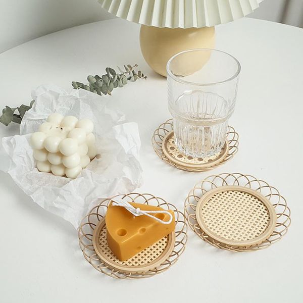 mats & pads hand woven rattan drink cupmats table placemates retro flower shaped coffee coasters candle dessert decoration mat
mats & pads hand woven rattan drink cupmats table placemates retro flower shaped coffee coasters candle dessert decoration mat