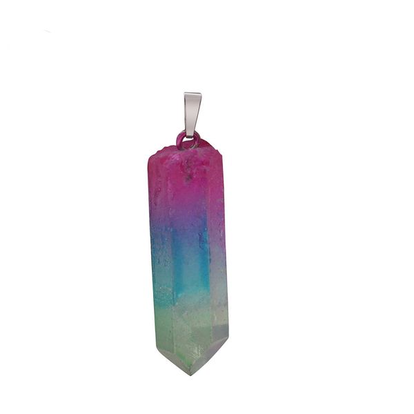 natural crystal pendant polished magic repair stick mineral ornaments fashionable simple male girlfriends fashion pendant, Silver
natural crystal pendant polished magic repair stick mineral ornaments fashionable simple male girlfriends fashion pendant, Silver