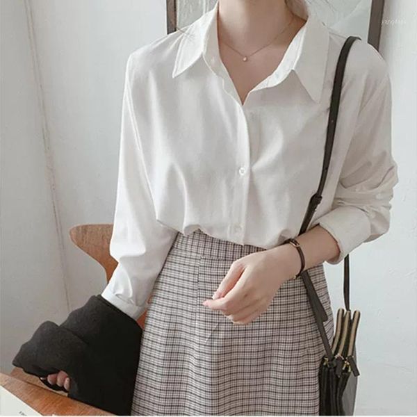 autumn casual white blouse ladies workwear korean long sleeve shirt vintage female 2021 button up shirts women women's blouses &
autumn casual white blouse ladies workwear korean long sleeve shirt vintage female 2021 button up shirts women women's blouses &
