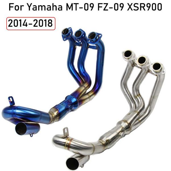 motorcycle exhaust system 51mm full slip-on muffler front pipe for yahama fz09 mt09 fz-09 mt-09 2014-2021
motorcycle exhaust system 51mm full slip-on muffler front pipe for yahama fz09 mt09 fz-09 mt-09 2014-2021